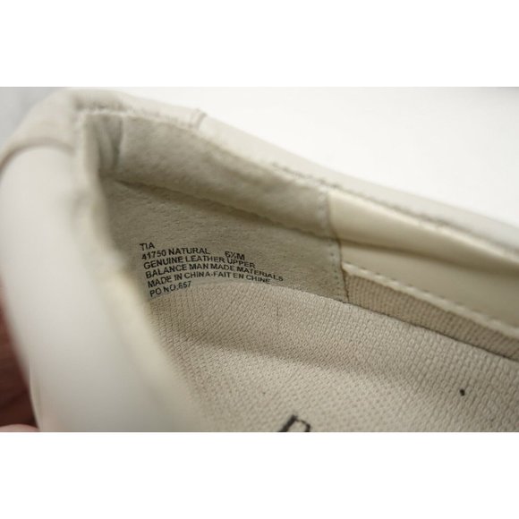 PW Minor Tia Beige Leather Adjustable Slip On Driving Loafers Shoes Womens 6.5 M - Picture 10 of 11